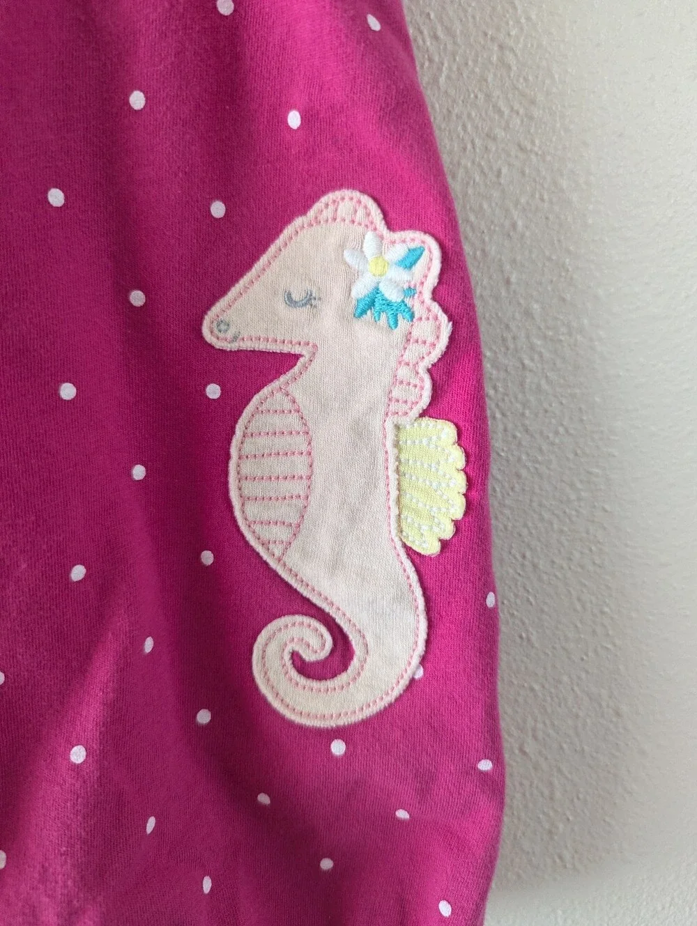 Pink Seahorse Romper